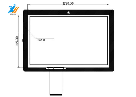 Aanpasbaar USB capacitieve touchpaneel 10.1 inch Linux besturingssysteem