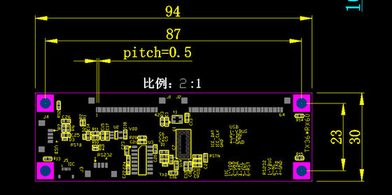 SPI touchscreen controllers capacitieve aangepaste LED touch panel controller