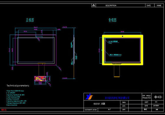 10.1 inch USB PCAP Touch Panel voor industriële besturing All-in-One Computer met hoge gevoeligheid