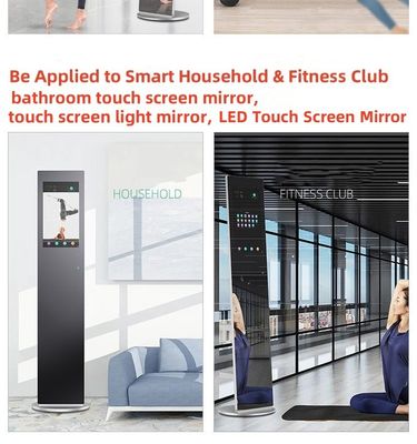Fabrieksverkoop Aanpasbaar Multi touch geprojecteerde capacitieve (PCAP) touchscreenpaneel waterdicht oliebestendige Smart Mirror Touch Panel voor fitnessclub en Smart Home Badkamer Touch Screen Light Mirror