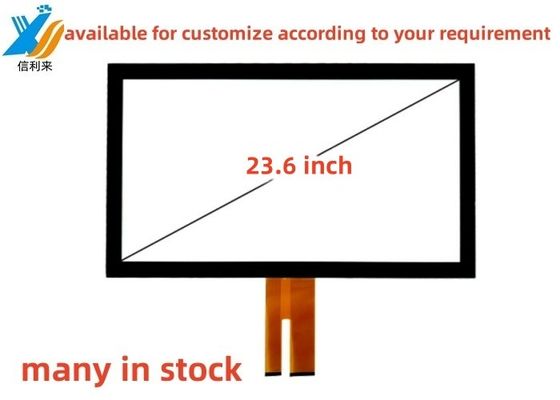 23.6 inch Multi touch USB geprojecteerde capacitieve (PCAP) GG touch screen panel lcd led monitor aanpasbaar AR AG AF waterdicht olievrije pen touch voor industrieel medisch onderwijs Smart Home Meal Order