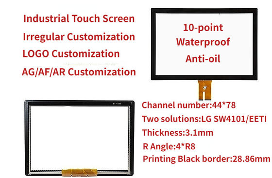 Tot 10 punten Multi Touch Screen G+G structuur voor POS selfservice apparatuur