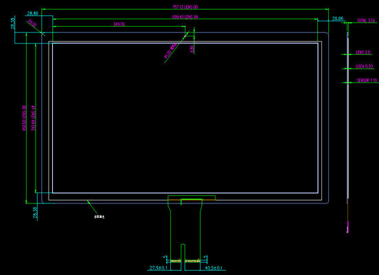 Tot 10 punten Multi Touch Screen G+G structuur voor POS selfservice apparatuur
