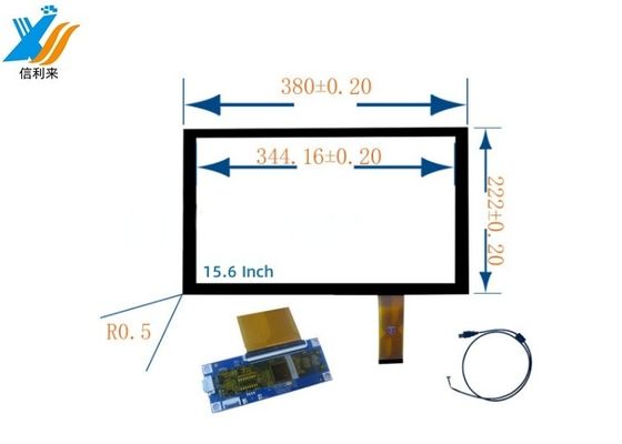 15.6 inch capacitieve touchscreen met 10 touchpoints 1980*1280 glas voor medische toepassingen