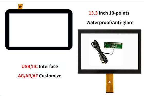 13.3'' Industrial Multi Touch Screen Panel met USB en IIC Interface G+G structuur