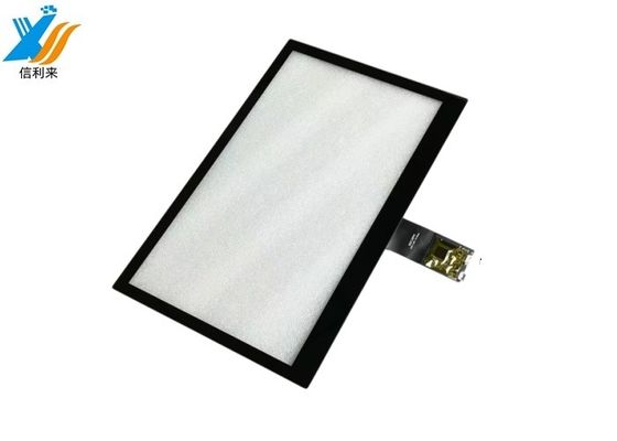 13.3 inch capacitieve touchscreen met USB-interface en 4*R10 hoek