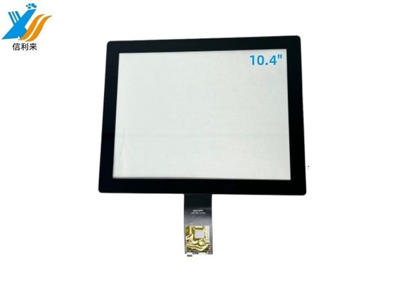 Zwarte industriële all-in-one pc PCAP touchscreenpaneel 10,4 inch display met USB en IIC COF interface