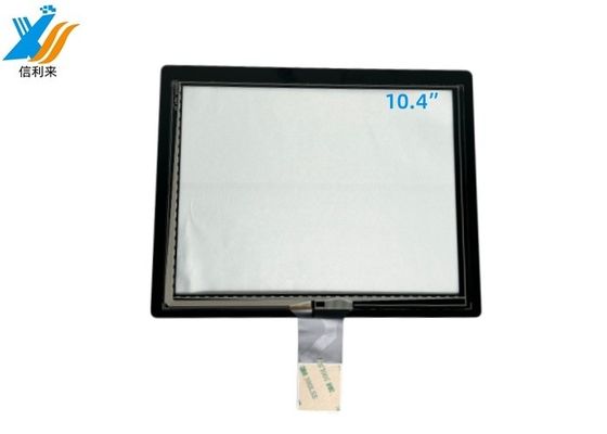 Zwarte industriële all-in-one pc PCAP touchscreenpaneel 10,4 inch display met USB en IIC COF interface