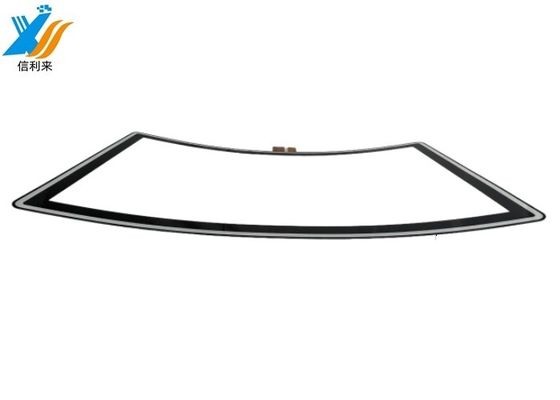 Goede prijs 32 inch gebogen touch paneel Multi touch waterdicht oliebestendig Anti-UV AR/AG/AF Aanpasbaar voor commercieel display Vermaakmachines spel online