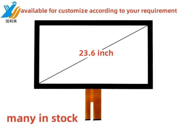 23.6 inch Multi touch USB geprojecteerde capacitieve (PCAP) GG touch screen panel lcd led monitor aanpasbaar AR AG AF waterdicht olievrije pen touch voor industrieel medisch onderwijs Smart Home Meal Order