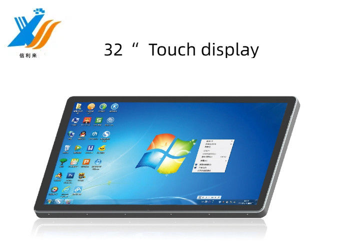 Op maat gemaakte 32 inch touchscreen monitor met 10 punten capacitieve diverse USB HDMI VGA LCD voor tablet computer voor industrieel onderwijs
