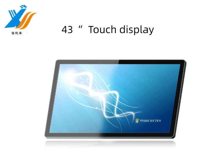 43" VGA HDMI Interface Touch Screen Display Multi Point PCAP Touch Screen LCD aanpassen waterdicht oliebestendige pen touch vinger touch Anti-UV AR AG AF Onderwijs Commercieel