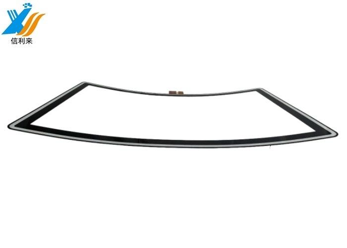 32 inch gebogen touch paneel Multi touch waterdicht oliebestendig Anti-UV AR/AG/AF Aanpasbaar voor commercieel display Vermaakmachines spel