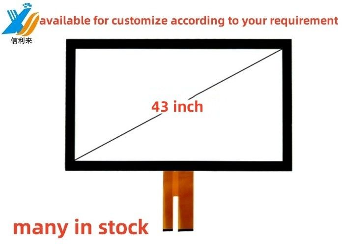 43 inch Multi touch geprojecteerde capacitieve (PCAP) GG GFF touchscreen paneel waterdicht oliebestendige pen touch handschoen touch lcd display led monitor Anti-UV op maat voor industriële medische educatieve games