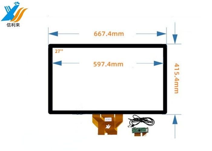 27 inch capacitieve touchscreen met USB-interface type voor industriële mens-machine-interfaces