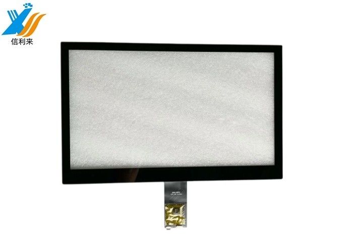 13.3 inch capacitieve touchscreen met USB-interface en 4*R10 hoek