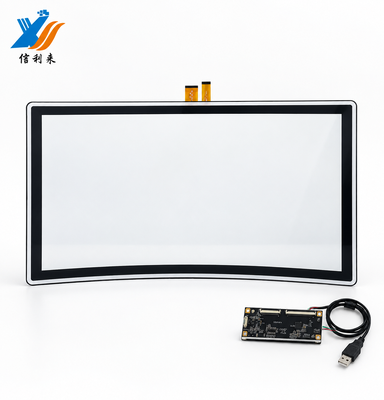 Goede prijs 32 inch gebogen touchpaneel krabstoestand multi-device touch monitor Online